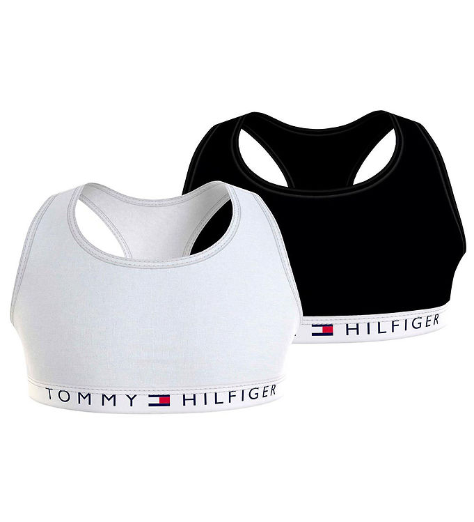 Tommy Hilfiger Toppe 2-pak - Sort/Hvid