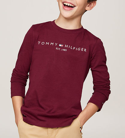 Tommy Hilfiger Bluse - U Essential - Deep Rouge Tommy Hilfiger Bluse - U Essential - Deep Rouge