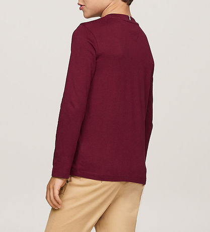 Tommy Hilfiger Bluse - U Essential - Deep Rouge Tommy Hilfiger Bluse - U Essential - Deep Rouge