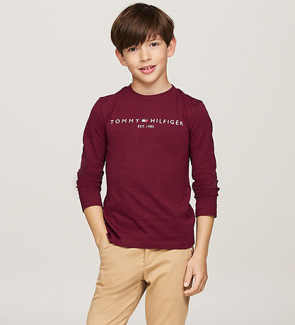Tommy Hilfiger Bluse - U Essential - Deep Rouge Tommy Hilfiger Bluse - U Essential - Deep Rouge