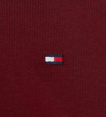 Tommy Hilfiger Sweatshirt - U Essential - Half Zip - Deep Rouge Tommy Hilfiger Sweatshirt - U Essential - Half Zip - Deep Rouge