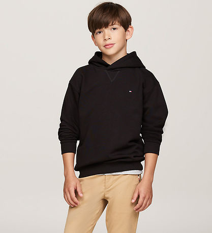 Tommy Hilfiger Hættetrøje - U Timeless - Sort Tommy Hilfiger Hættetrøje - U Timeless - Sort