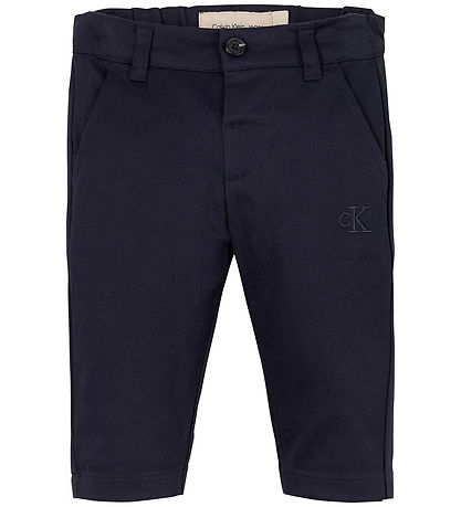 Calvin Klein Bukser - Sateen Chino - Night Sky Calvin Klein Bukser - Sateen Chino - Night Sky