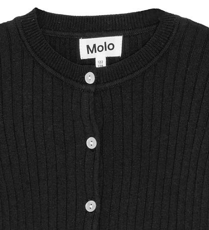 Molo Cardigan - Gloria - Rib - Sort