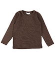 Joha Bluse - Uld - Mørk Brun Joha Bluse - Uld - Mørk Brun