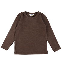 Joha Bluse - Uld - Mørk Brun Joha Bluse - Uld - Mørk Brun