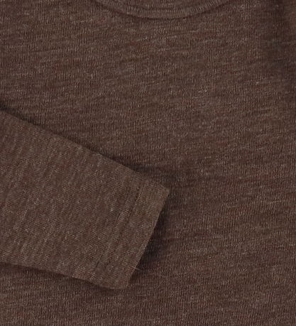 Joha Bluse - Uld - Mørk Brun