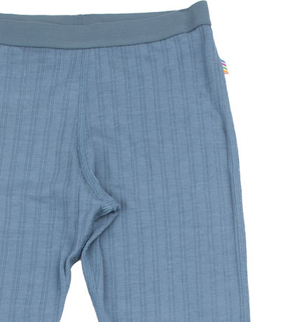 Joha Leggings - Uld/Silke - Blå Joha Leggings - Uld/Silke - Blå