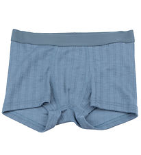 Joha Boxershorts - Uld/Silke - Blå Joha Boxershorts - Uld/Silke - Blå