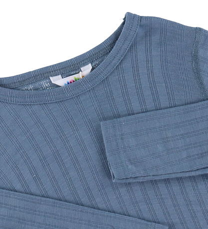 Joha Bluse - Uld/Silke - Blå Joha Bluse - Uld/Silke - Blå