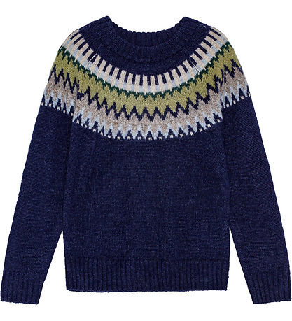 Molo Bluse - Strik - Uld/Akryl - Bae - Blue Calm Molo Bluse - Strik - Uld/Akryl - Bae - Blue Calm