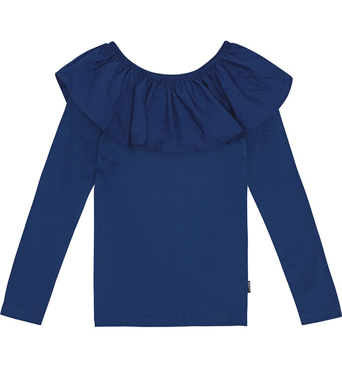 Molo Bluse - Rib - Renate - Vibrant Blue