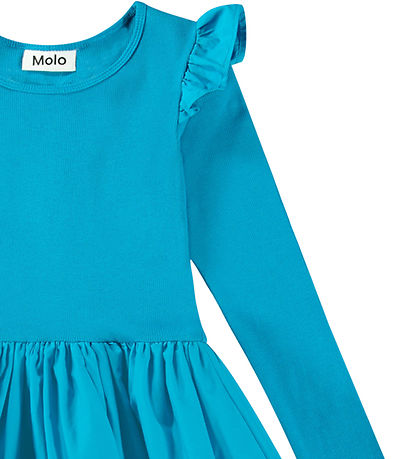 Molo Kjole - Cathi - Peacock Blue Molo Kjole - Cathi - Peacock Blue
