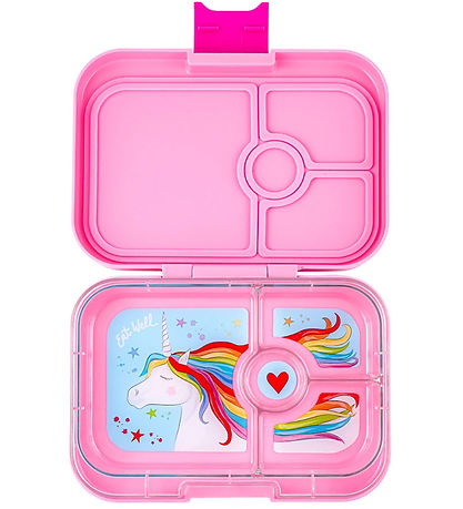 Yumbox Madkasse m. 4 Rum - Bento Panino - Power Pink - Unicorn Yumbox Madkasse m. 4 Rum - Bento Panino - Power Pink - Unicorn