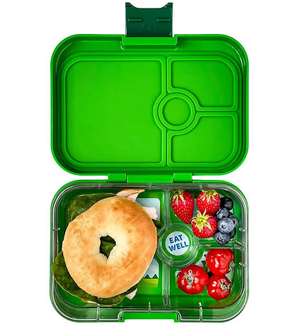 Yumbox Madkasse m. 4 Rum - Bento Panino - Jurassic Green - Dino 
