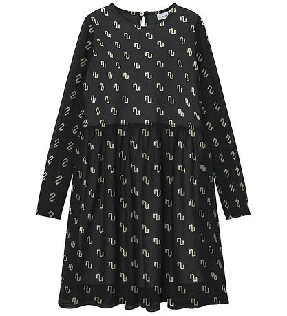 Name It Dress - NkfNokao - Black w. Pattern
