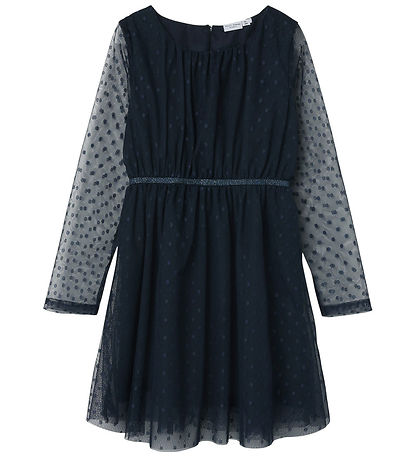 Name It Dress - Noos - NkfVabos - Dark Sapphire w. Dots