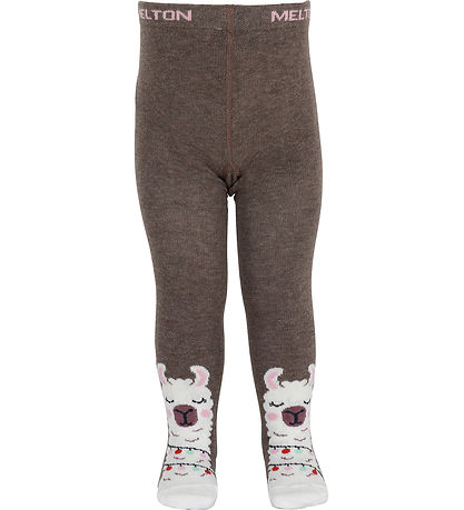 Melton Strømpebukser - Llama - Denver Melange Melton Strømpebukser - Llama - Denver Melange