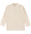 Joha Bluse - Uld - Zipper - Creme Joha Bluse - Uld - Zipper - Creme