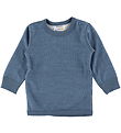 Joha Bluse - Uld/Bambus - Blå Joha Bluse - Uld/Bambus - Blå