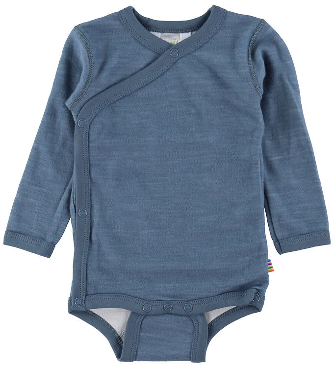Joha Slå-om Body l/æ - Uld/Bambus - Blå