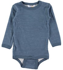 Joha Body l/æ - Uld/Bambus - Blå Joha Body l/æ - Uld/Bambus - Blå