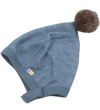 Joha Babyhjelm - Uld/Bambus - Blå Joha Babyhjelm - Uld/Bambus - Blå