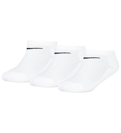Nike Ankelstrømper - Cushioned - No Show - 3-Pak - Hvid Nike Ankelstrømper - Cushioned - No Show - 3-Pak - Hvid