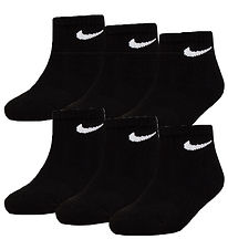 Nike Ankelstrømper - Cushioned - Dri-Fit - 6-pak - Sort Nike Ankelstrømper - Cushioned - Dri-Fit - 6-pak - Sort