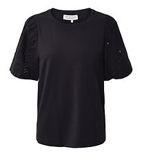 Hound T-Shirt - Puff Sleve Top - Black Hound T-Shirt - Puff Sleve Top - Black