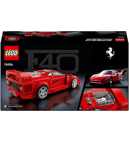 LEGO® Speed Champions - Ferrari F40-Superbil 76934 - 318 Dele
