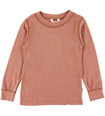 Joha Bluse - Uld - Rød/Brun Joha Bluse - Uld - Rød/Brun