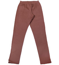 Joha Leggings - Uld - Rød/Brun Joha Leggings - Uld - Rød/Brun