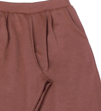 Joha Leggings - Uld - Rød/Brun