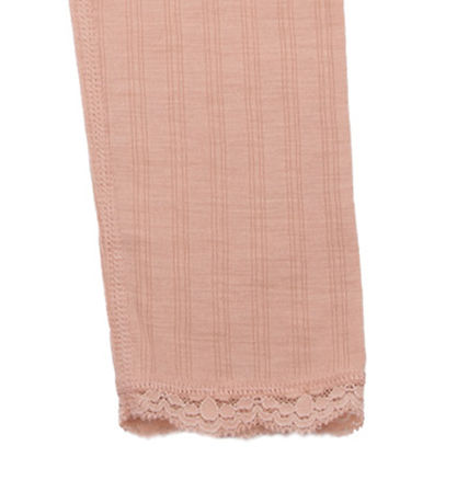 Joha Leggings - Uld/Silke - Fersken