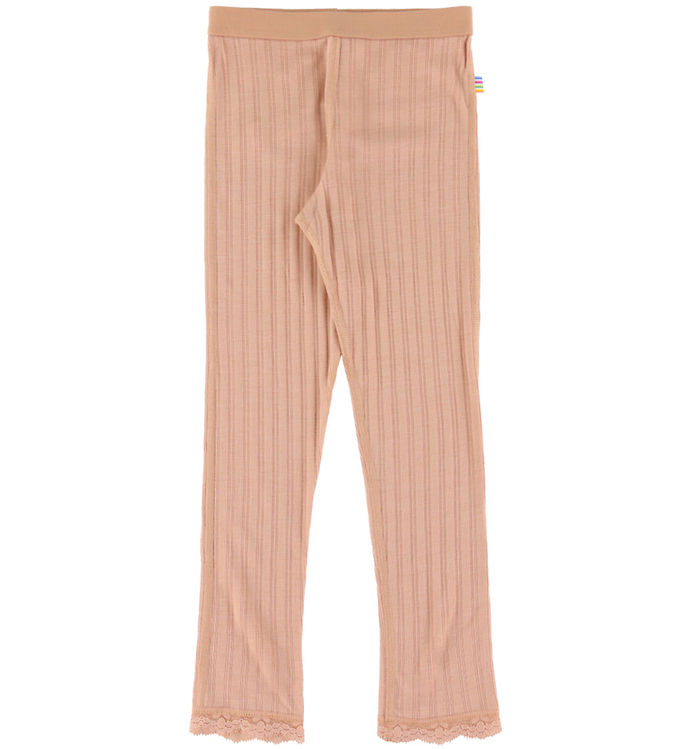 Joha Leggings - Uld/Silke - Fersken