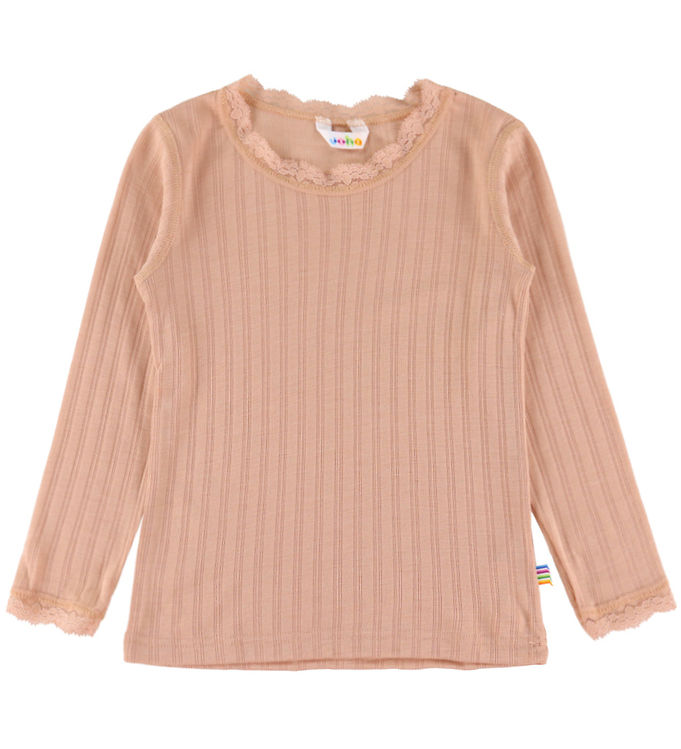 Joha Bluse Uld/Silke - Fersken