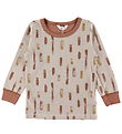 Joha Bluse - Uld/Bomuld - Beige Joha Bluse - Uld/Bomuld - Beige