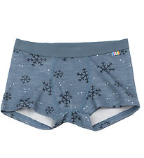 Joha Boxershorts - Uld/Bambus - Blå Joha Boxershorts - Uld/Bambus - Blå