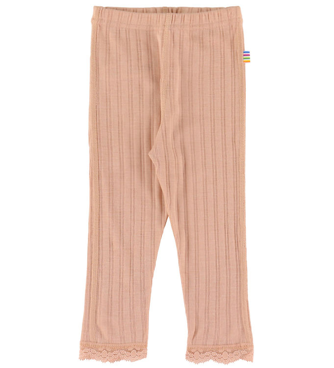 Joha Leggings - Uld/Silke - Fersken