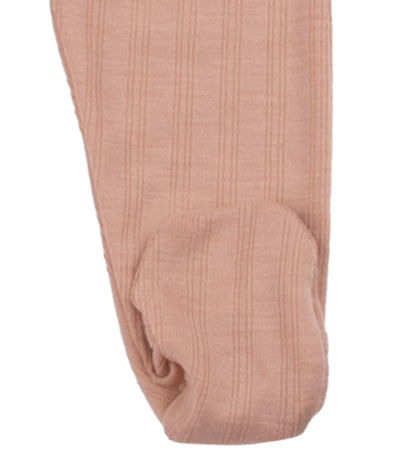 Joha Leggings m. Fødder - Uld/Silke - Fersken Joha Leggings m. Fødder - Uld/Silke - Fersken