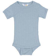 Joha Body k/æ - Uld/Silke - Støvet Blå Joha Body k/æ - Uld/Silke - Støvet Blå
