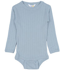 Joha Body l/æ - Uld/Silke - Støvet Blå Joha Body l/æ - Uld/Silke - Støvet Blå