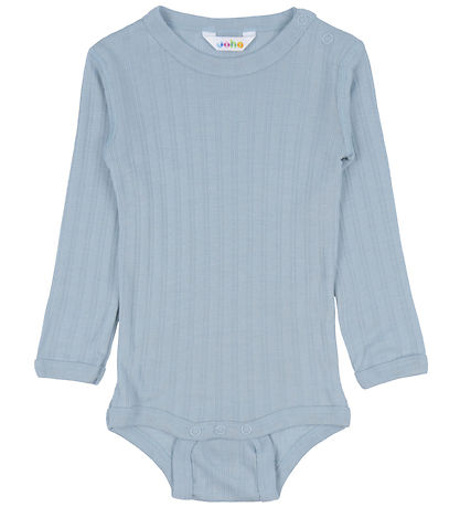 Joha Body l/æ - Uld/Silke - Støvet Blå