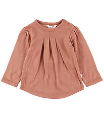 Joha Bluse - Uld - Rød/Brun Joha Bluse - Uld - Rød/Brun