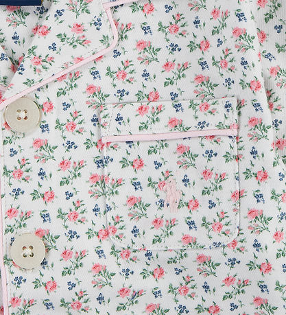 Polo Ralph Lauren Nattøj - Cloud Dancer/Rsa m. Blomster Polo Ralph Lauren Nattøj - Cloud Dancer/Rsa m. Blomster