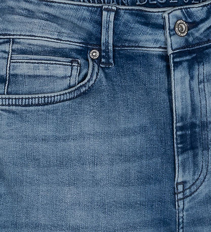 Indian Blue Jeans Jeans - Tapered Fit - Damaged Light Denim Indian Blue Jeans Jeans - Tapered Fit - Damaged Light Denim