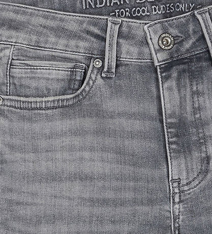 Indian Blue Jeans Jeans - Tapered Fit - Light Grey Denim