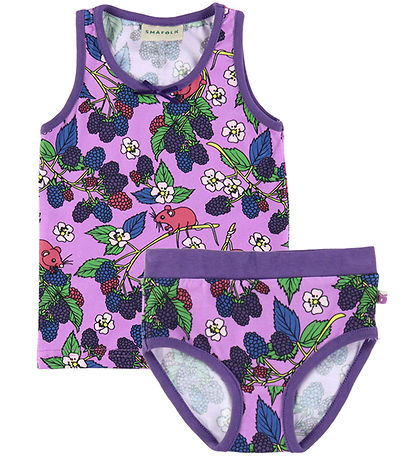 Småfolk Undertøj - Dusty Lavender m. Bær Småfolk Undertøj - Dusty Lavender m. Bær