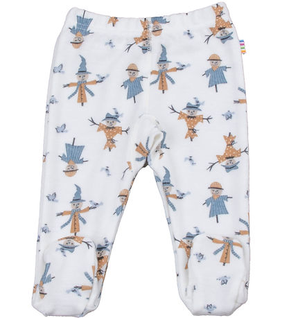 Joha Leggings m. Fødder - Uld/Bambus - Off White